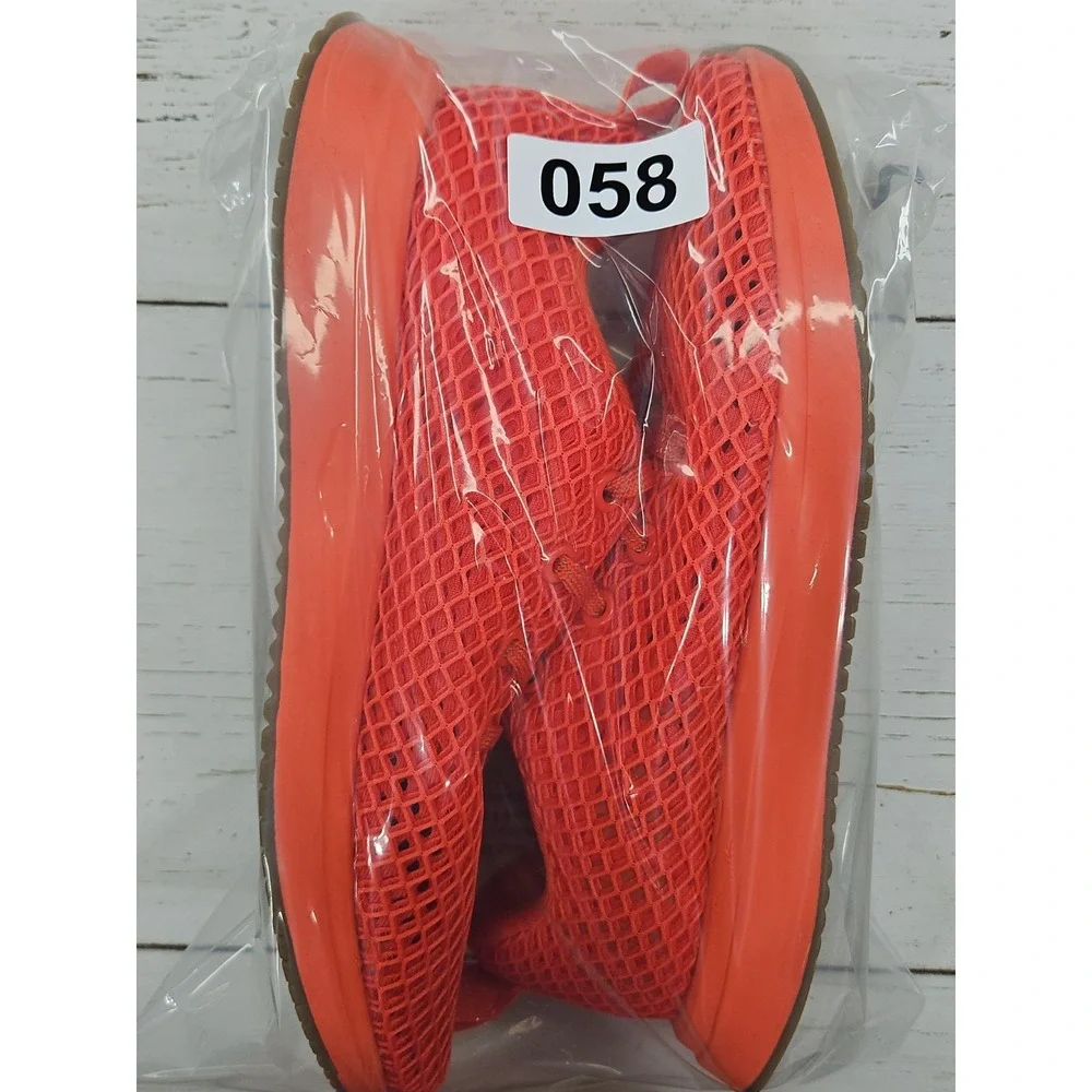 Nobull Diamond Mesh Runner Womens Size 8 Orange Athletic Running Sneakers Shoes